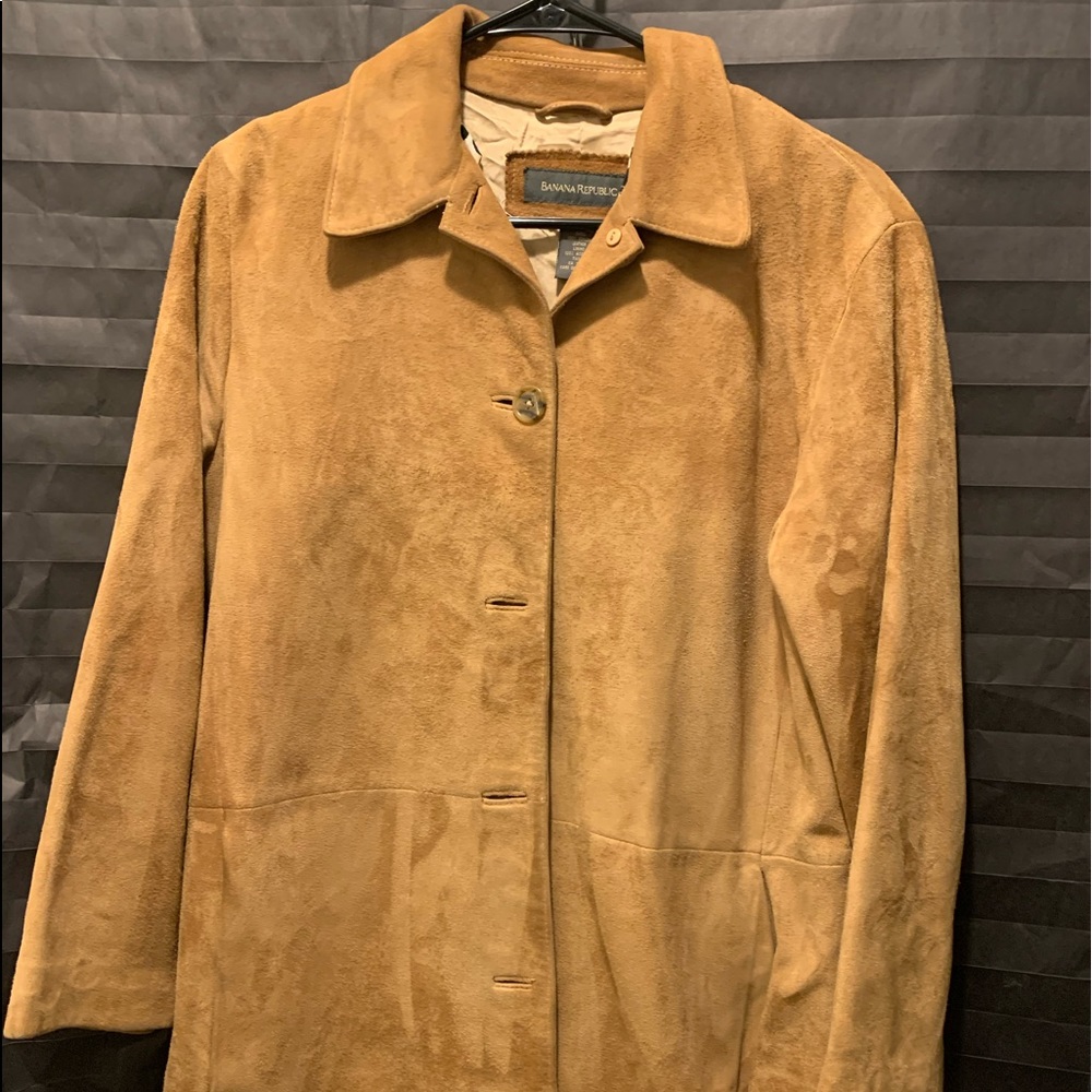 Banana Republic Genuine Leather Blazer